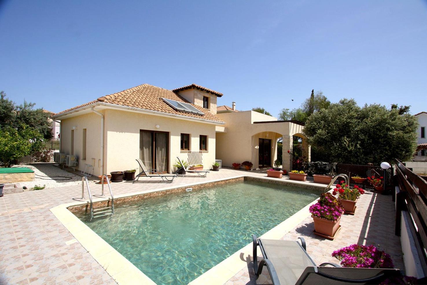 Amathousia Villa With Private Pool And Sea View Piszúri Kültér fotó
