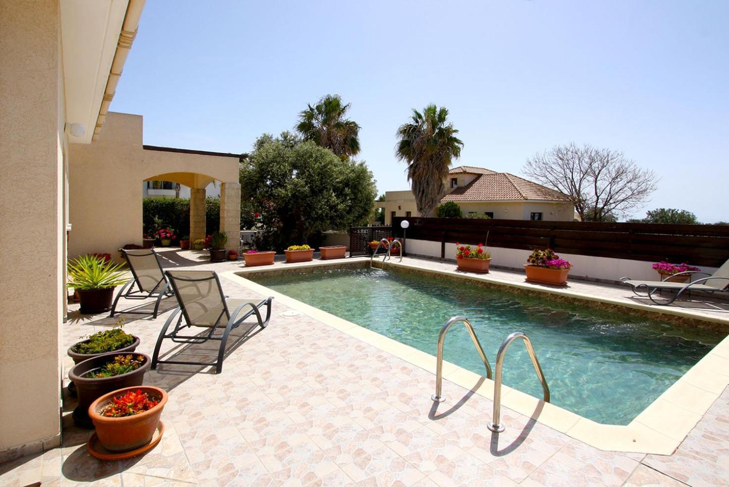 Amathousia Villa With Private Pool And Sea View Piszúri Kültér fotó