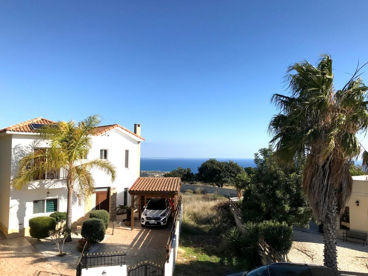 Amathousia Villa With Private Pool And Sea View Piszúri Kültér fotó