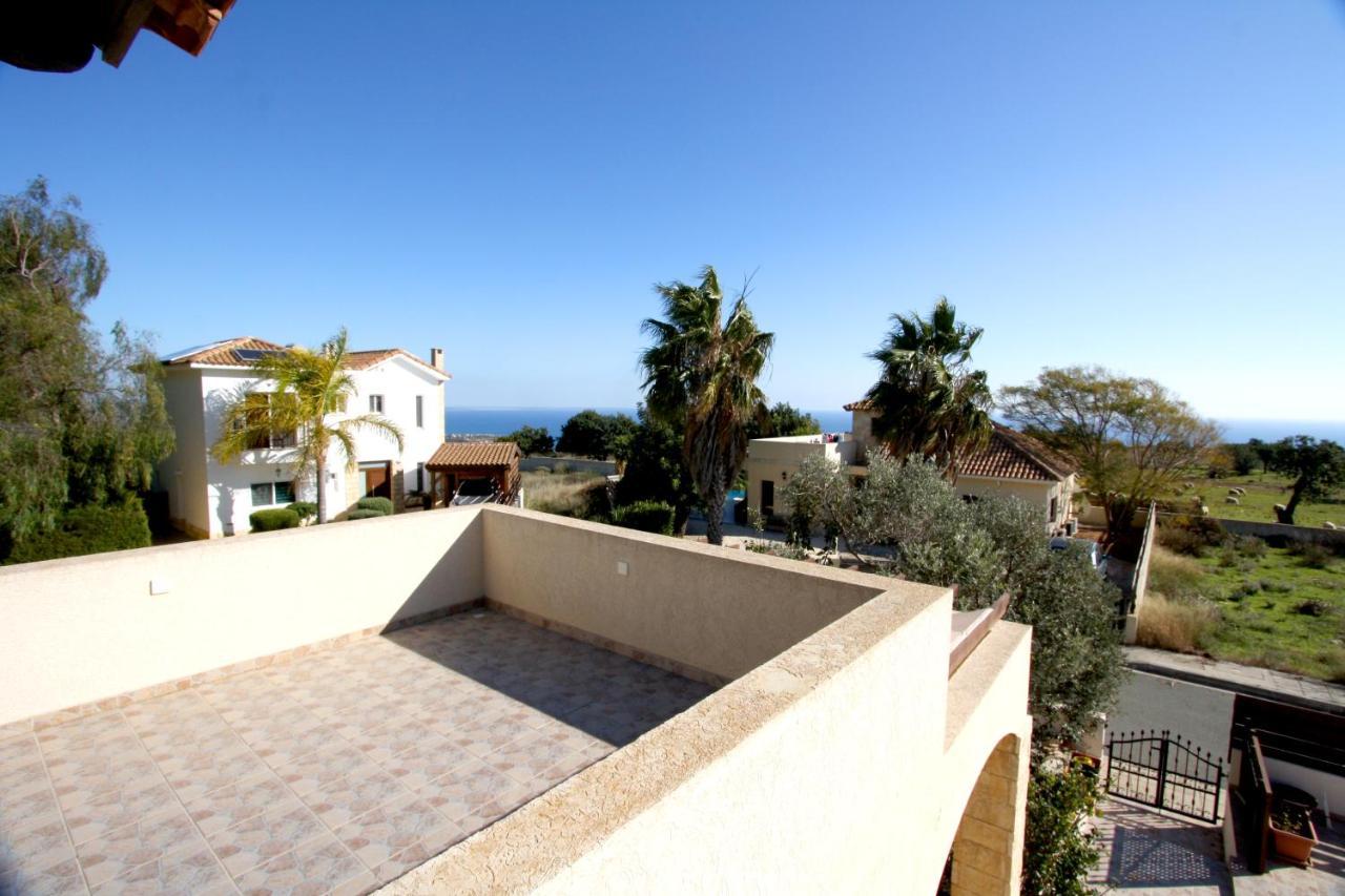 Amathousia Villa With Private Pool And Sea View Piszúri Kültér fotó