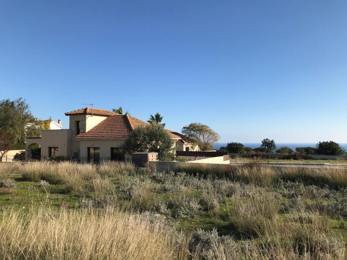 Amathousia Villa With Private Pool And Sea View Piszúri Kültér fotó